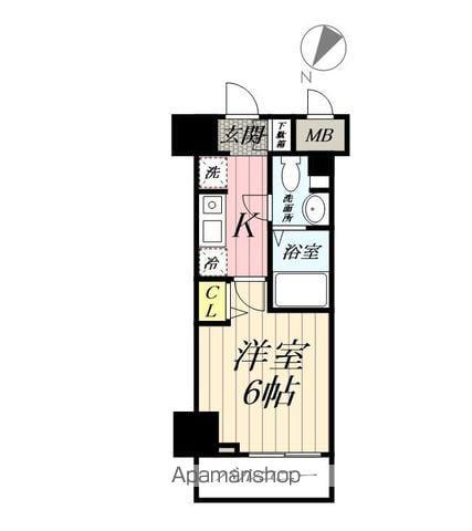 N-STAGE 三郷(1K/10階)の間取り写真