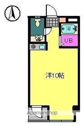 第80杉フラット(ワンルーム/2階)の間取り写真