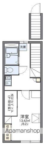 レオパレスパルTK PARTⅡ(1K/2階)の間取り写真