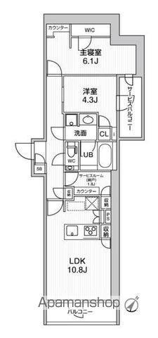 コンポジット渋谷初台(2SLDK/B1階)の間取り写真