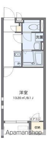 クレイノすずかぜ(1K/2階)の間取り写真