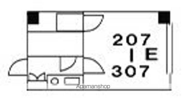 グランハイツ1(ワンルーム/4階)の間取り写真