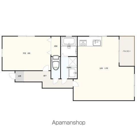 アン・テラス(1LDK/1階)の間取り写真