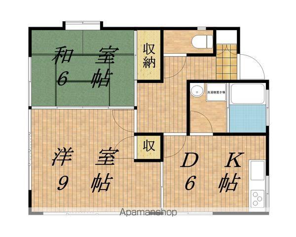 飯田線 駒ケ根駅 徒歩10分 1階建 築39年(2DK)の間取り写真