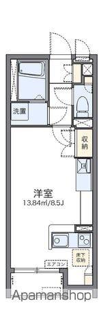 レオネクストCREA東館(ワンルーム/1階)の間取り写真