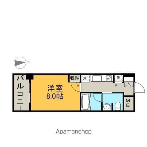 レジディア高岳(1K/12階)の間取り写真