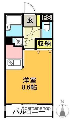 ロクサーヌ北沢(ワンルーム/1階)の間取り写真