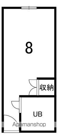鳳乃舞雄飛が丘(ワンルーム/3階)の間取り写真