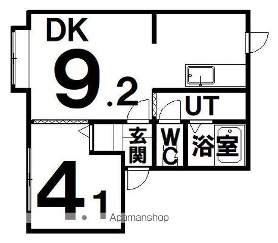 パリエ壱番館(1DK/1階)の間取り写真