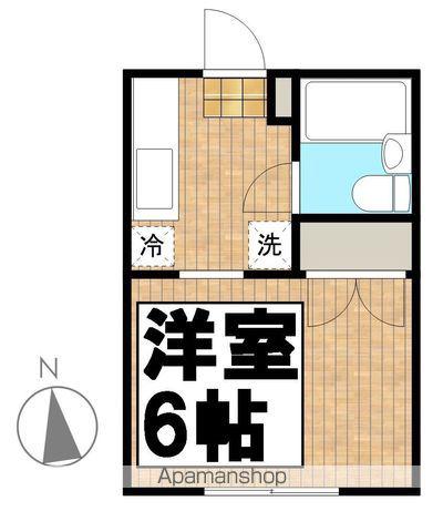 クリスタルコーポ(1K/1階)の間取り写真