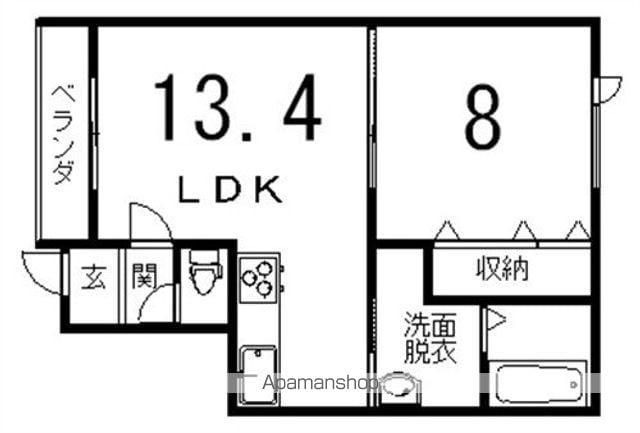 GEOⅠ(1LDK/1階)の間取り写真