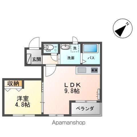 アーバンハウス(1LDK/1階)の間取り写真