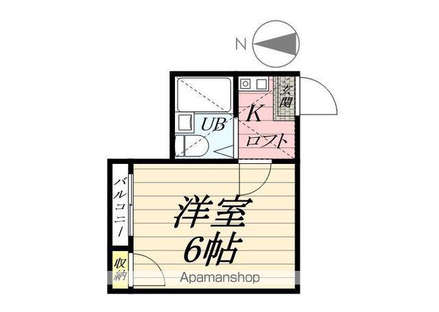 ジョイフル鶴見(1K/1階)の間取り写真