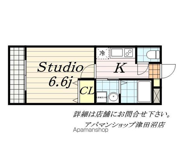 ガレット幕張本郷(1K/2階)の間取り写真