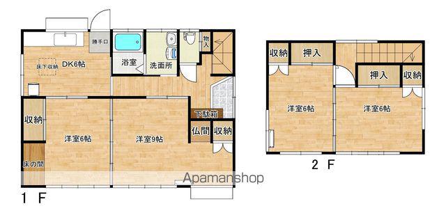仙石線 石巻駅 徒歩11分 2階建 築48年(4DK)の間取り写真