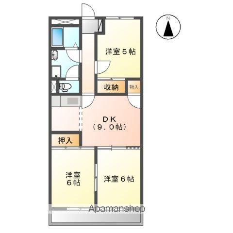 メゾンフリーダムS・SS(3DK/1階)の間取り写真