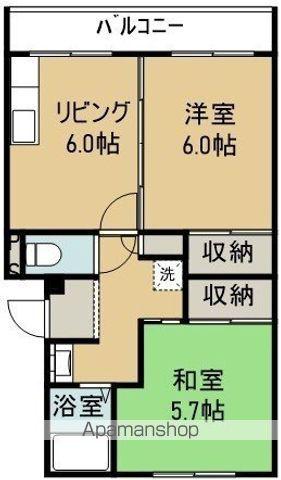 メゾン・ド・シャモニー(2DK/3階)の間取り写真