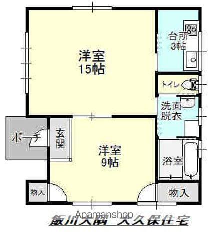 陸羽東線 西古川駅 徒歩20分 1階建 築26年(2K)の間取り写真