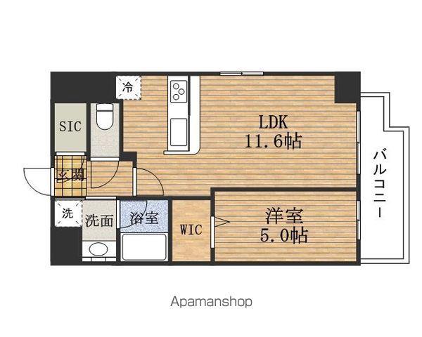 GRANDEKAWANO真田山 グランデカワノサナダヤマ(1LDK/8階)の間取り写真
