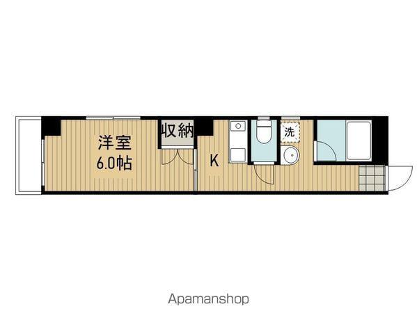 ナカノハイツ(1K/3階)の間取り写真