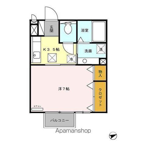 SHINMEI 1(1K/1階)の間取り写真