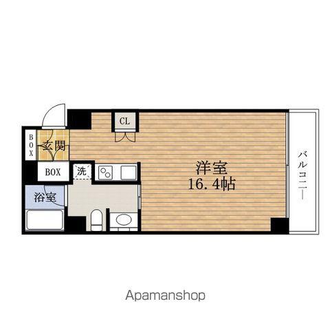 ARDENTOWER南堀江(1K/2階)の間取り写真