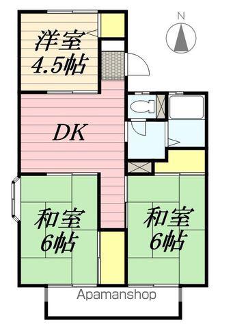 セジュールのざき E棟(3DK/1階)の間取り写真