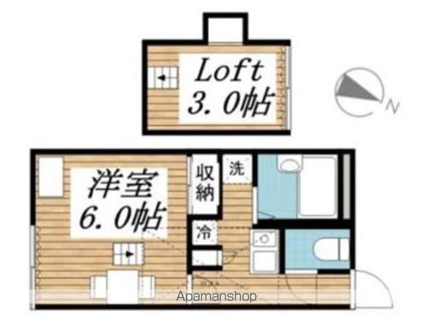 蟻ヶ崎Ⅱレジデンス(1K/1階)の間取り写真