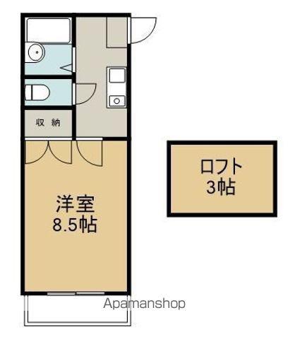 ロフトハウス510(1K/1階)の間取り写真