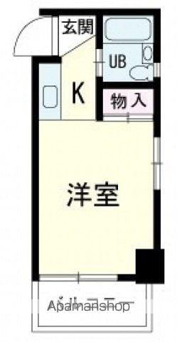 リバーサイド庚午(1K/1階)の間取り写真