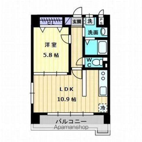 パルテールAISHIN(1LDK/2階)の間取り写真