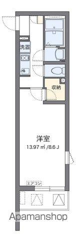 クレイノアイフィールド八千代(1K/2階)の間取り写真