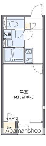 レオネクストディアコート(1K/1階)の間取り写真