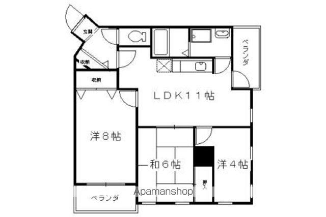 ラビリント川島(3LDK/1階)の間取り写真