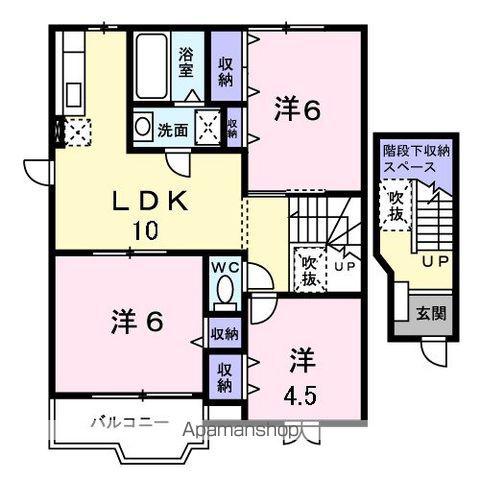 シルエラⅠ(3LDK/2階)の間取り写真