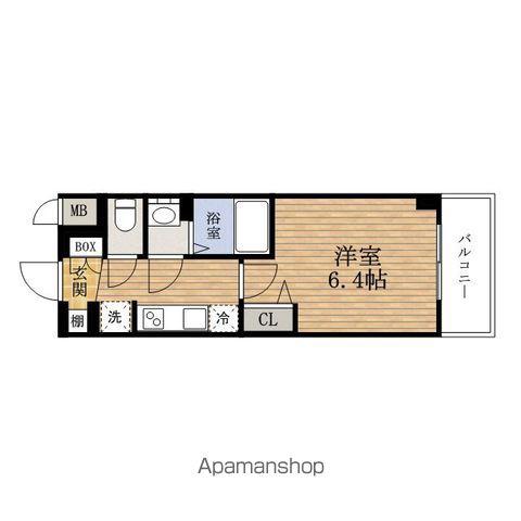 PRESSANCE南堀江スタイルズ(1K/3階)の間取り写真