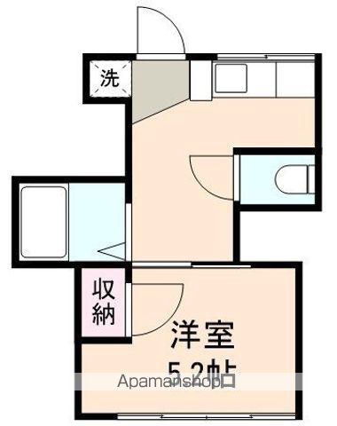 レッチフィールド浜乃木(1K/2階)の間取り写真