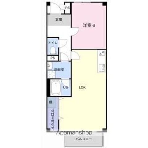 サープラスⅡ牟都志(1LDK/1階)の間取り写真