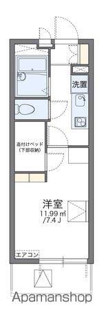 レオパレスしるびあ(1K/3階)の間取り写真