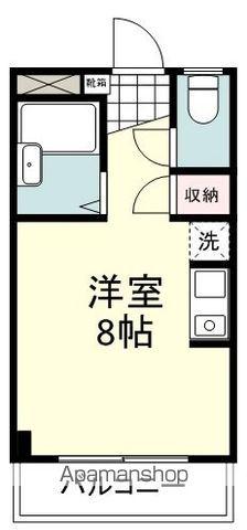 ロイヤルマンション大和町(ワンルーム/3階)の間取り写真