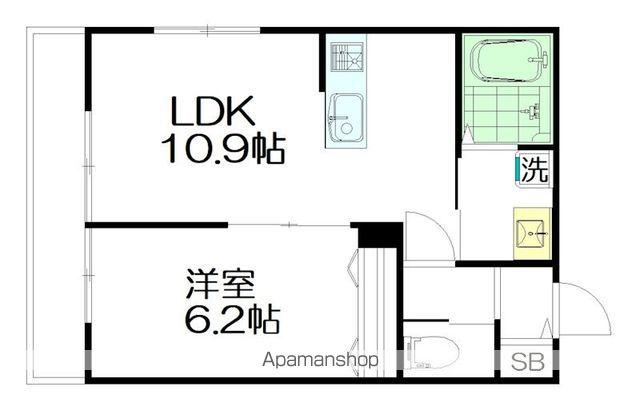 ドムスNY・杉並(1LDK/1階)の間取り写真