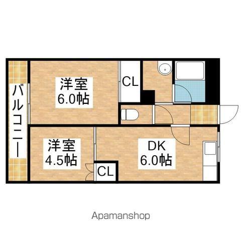 FB恵方マンション(2DK/2階)の間取り写真