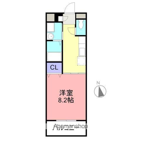 フェニックス(1K/4階)の間取り写真