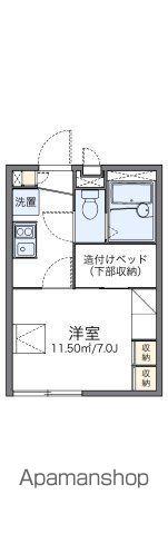 レオパレスヴィラージュD(1K/2階)の間取り写真