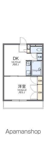 レオパレスマイルストーン(1DK/1階)の間取り写真