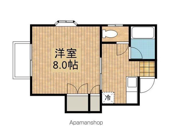 ロイヤルハイツ東仙北(1K/2階)の間取り写真