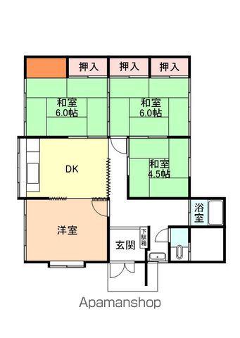 富山市婦中町下坂倉26-1戸建(4DK/1階)の間取り写真