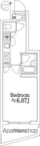 パレ・ホームズ高井戸Ⅱ(1K/5階)の間取り写真