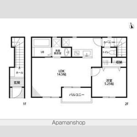 リーブルファイン丹羽(1LDK/2階)の間取り写真