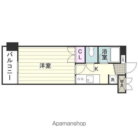 YAOKIビル(1K/5階)の間取り写真